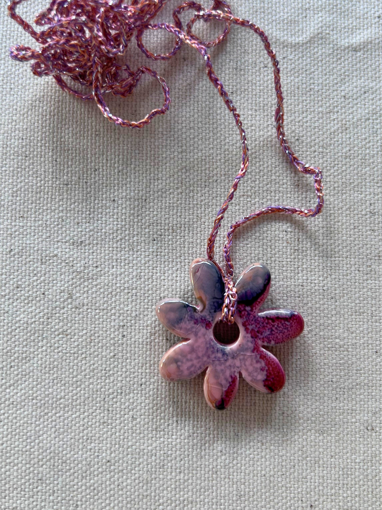 Collanina Crochet Fiore