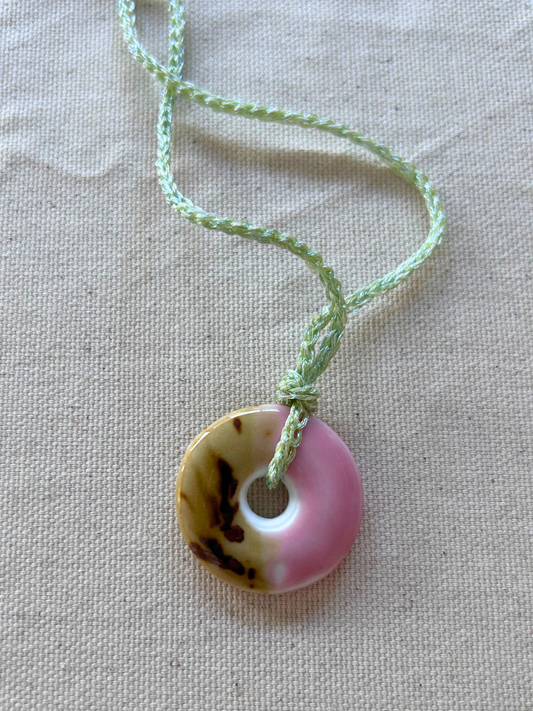 Crochet Donut Necklace