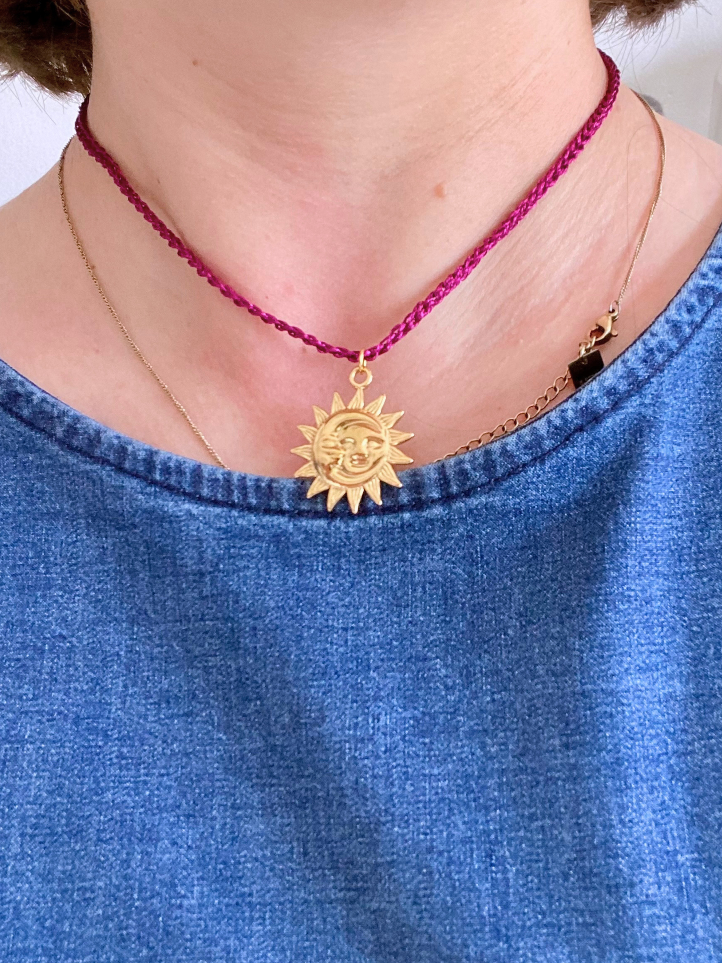 Collanina Crochet Ciondolo
