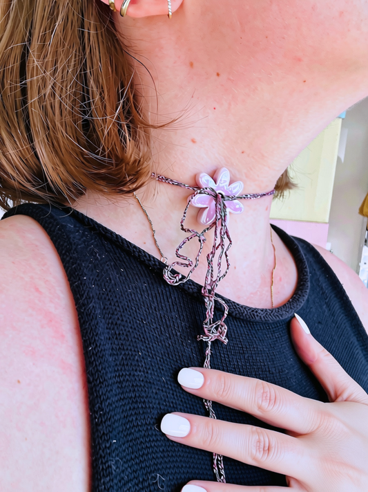 Collanina Crochet Fiore