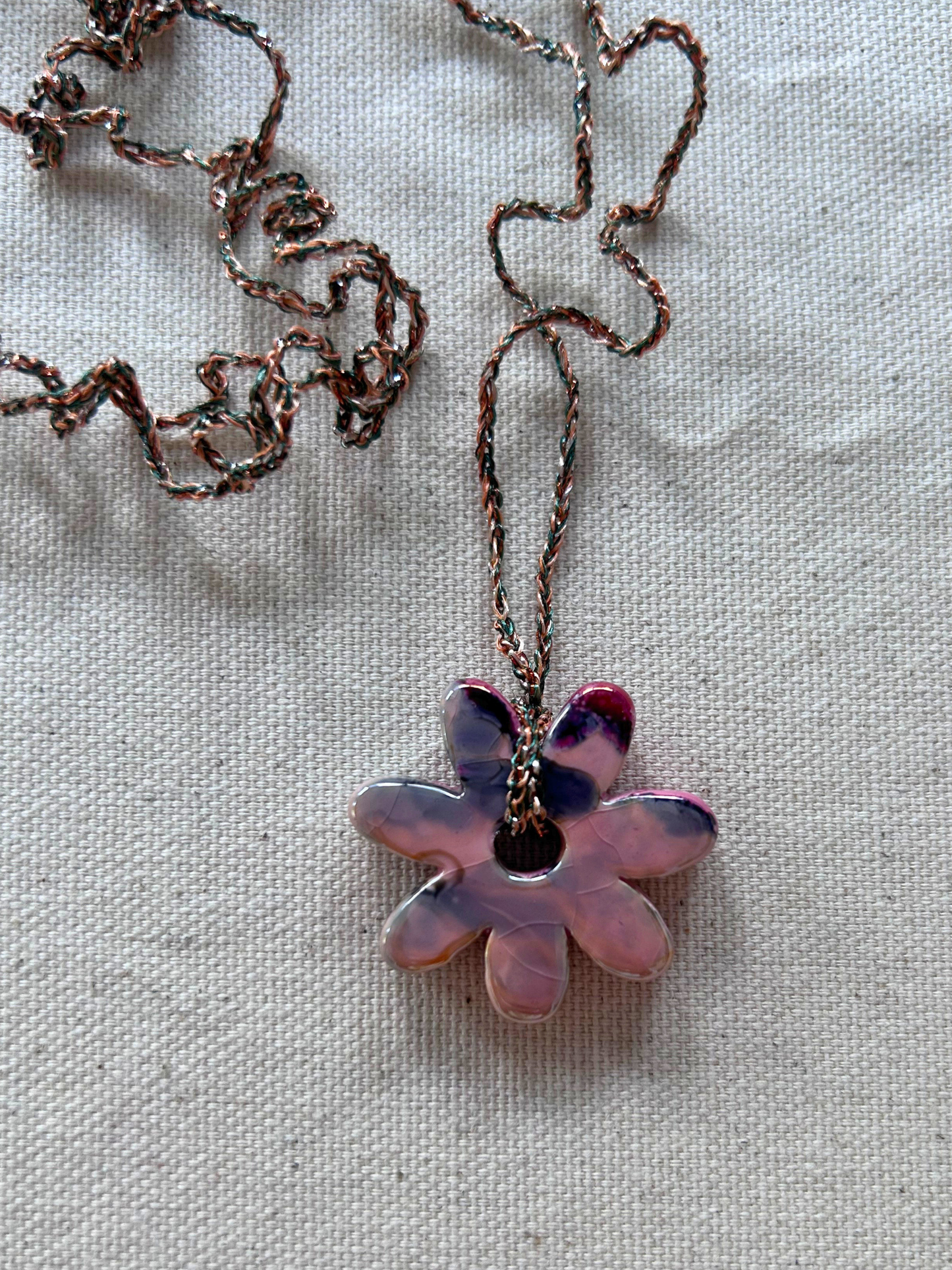 Collanina Crochet Fiore