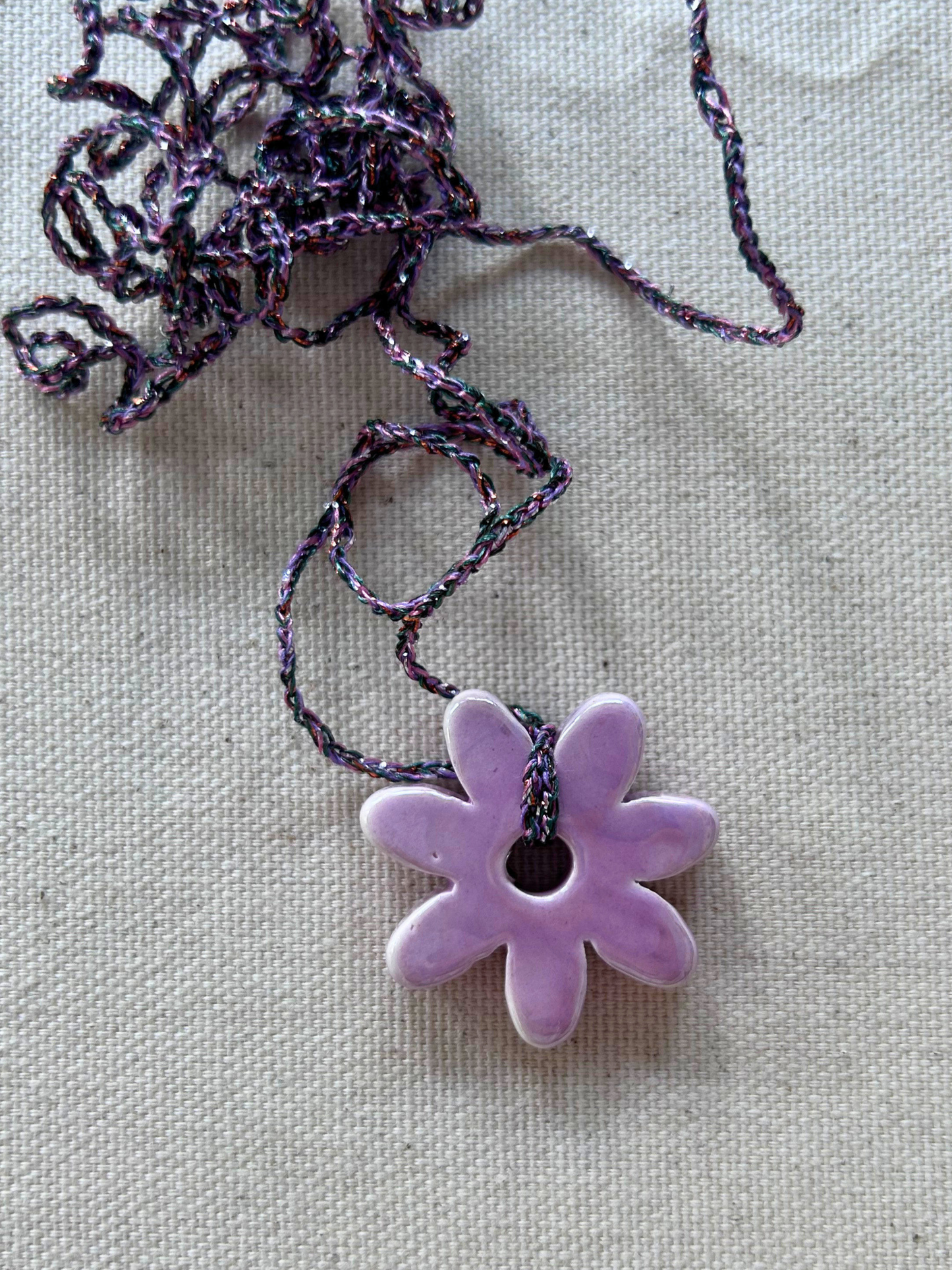 Collanina Crochet Fiore
