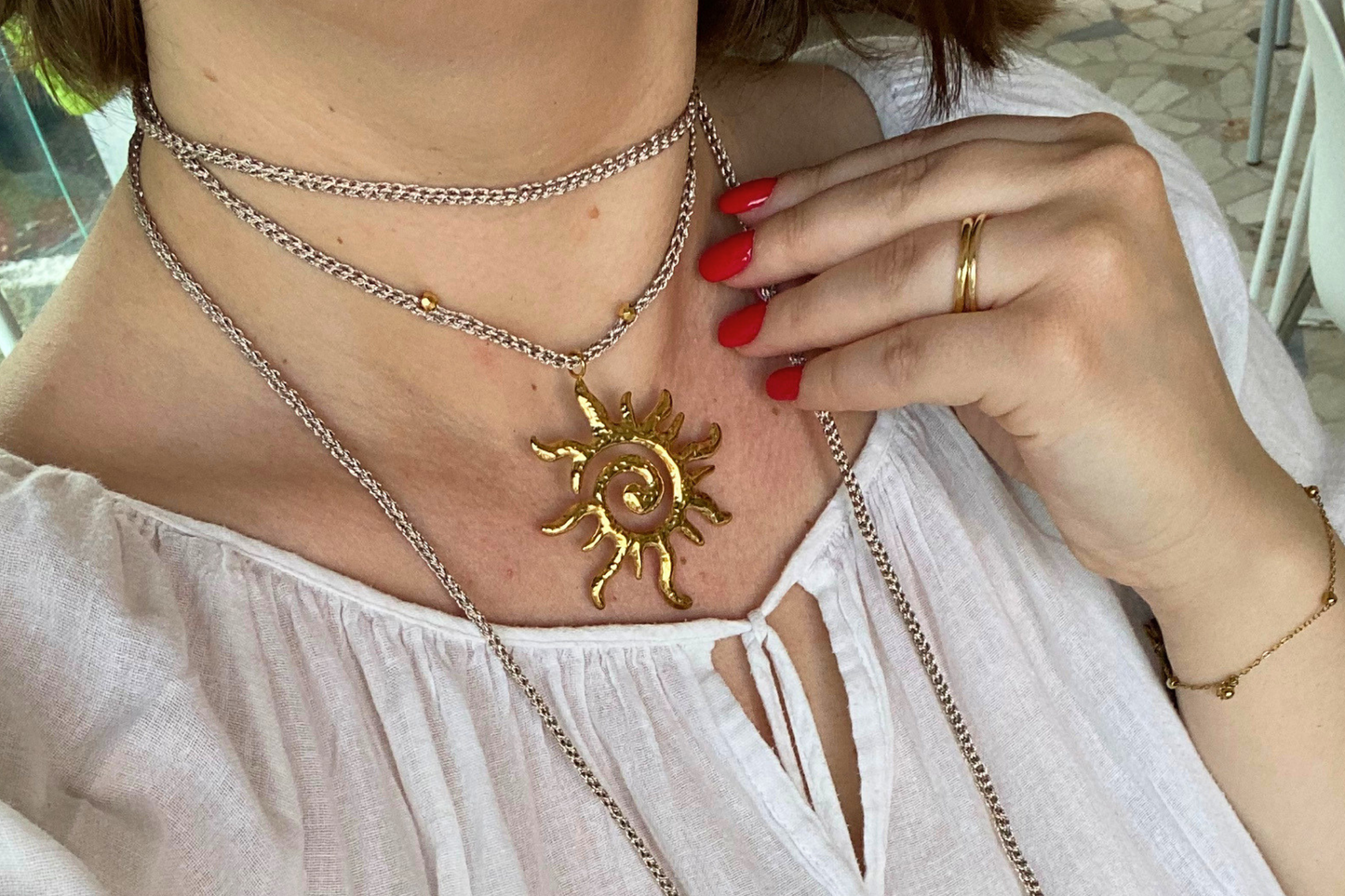 Collanina Crochet Lunga
